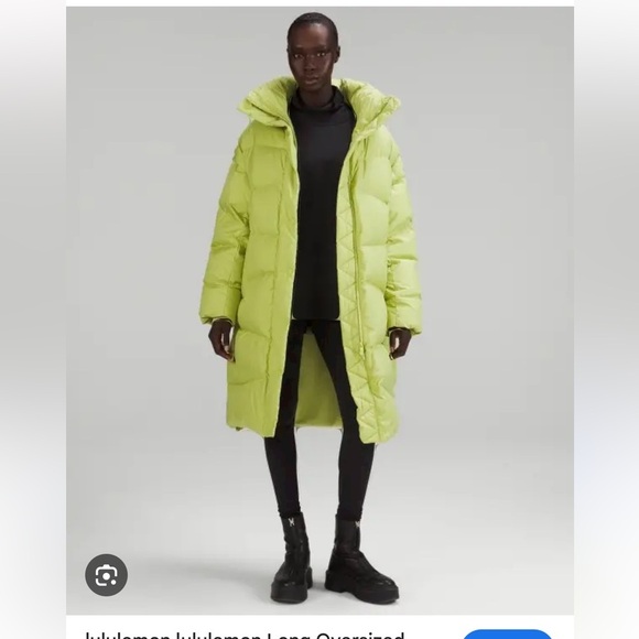 NWT Lululemon Long Oversized Down Jacket / wasabi / M/L - Picture 1 of 14